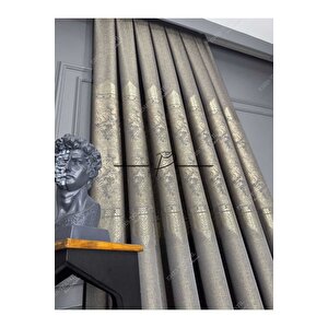 Fon Perde (kahverengi) Tac Mahal Desen 100x275 cm