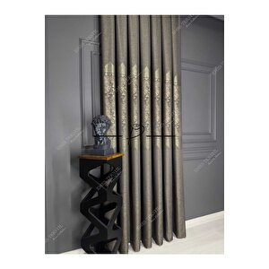 Fon Perde (kahverengi) Tac Mahal Desen 100x275 cm