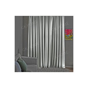 Açık Gri Blackout Perde Karartma Işık Geçirmez Perde 150x240 cm