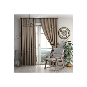 Koyu Bej Blackout Karartma Güneşlik Tek Kanat 250x260 cm