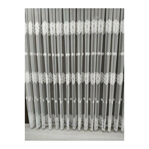 Tül Perdeyeni Sezon Salon Ve Oturma Odaları Için Tül Perde 1 X 3 Sık Pileli W3 250x260 cm