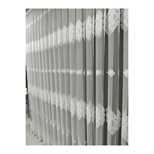 Tül Perdeyeni Sezon Salon Ve Oturma Odaları Için Tül Perde 1 X 3 Sık Pileli W3 250x260 cm