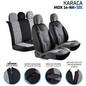 Volkswagen Passat B8 Exclusive Keten Oto Koltuk Kılıfı Ön Arka Set Füme Karma Serisi