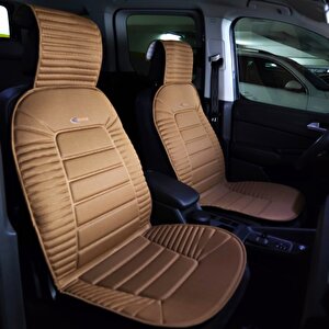 Chery Tiggo 8 Pro Max Intelligent Uyumlu Lüx Oto Koltuk Minderi Ön 2'li Set Bumerang Serisi Taba Taba