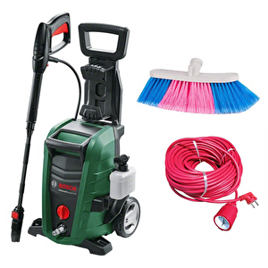 Universal Aquatak 130 Basınçlı Yıkama Makinesi + Evakat 3*2,5 Uzatma Kablosu 10mt + Oto Fırçası