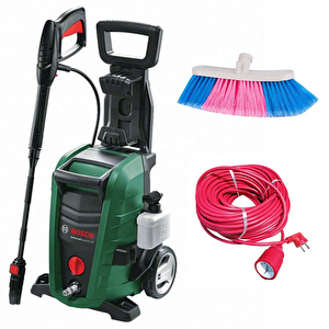 Universal Aquatak 135 Basınçlı Yıkama Makinesi + Evakat 3*2,5 Uzatma Kablosu 10mt + Oto Fırçası