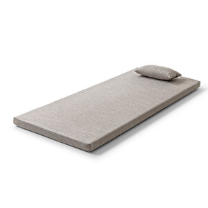 Nomad Yastık Hediyeli Full Ortopedik Taşınabilir Kamp Yatağı 6 Cm (±1) 80x190 Vizon 80x190 cm