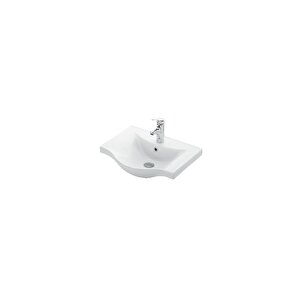 Yıldız 45 Cm Beyaz-antrasit Gri Mat Mdf Seramik Lavabolu Asma Banyo Alt Dolabı