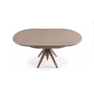 Vintera Açılır Oval Ahşap Mutfak Masası 80x120 80x120 cm