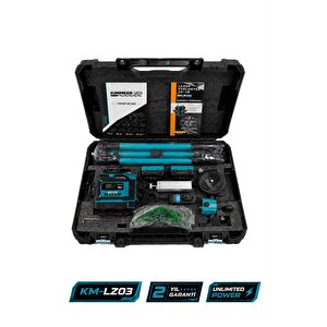 Lazer Metre + 360° 16 Köşe Otomatik Hizalama Tripod'lu Lazer Metre Hizalama