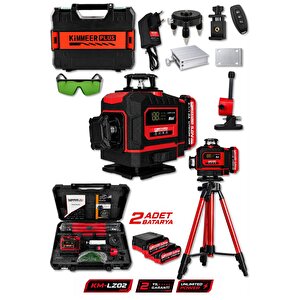 Lazer Metre + 360° 16 Köşe Otomatik Hizalama Tripod'lu Lazer Metre Hizalama