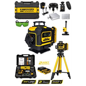 Lazer Metre + 360° 16 Köşe Otomatik Hizalama Tripod'lu Lazer Metre Hizalama