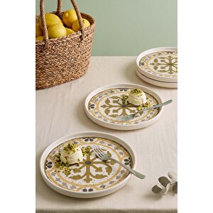 Timeless Brown Stackable 4'lü Pasta & Sunum Tabağı 21 Cm