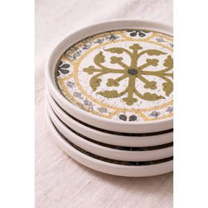 Timeless Brown Stackable 4'lü Pasta & Sunum Tabağı 21 Cm