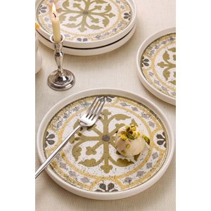 Timeless Brown Stackable 4'lü Pasta & Sunum Tabağı 21 Cm