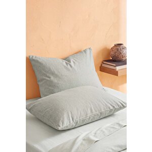 Yeşil Çift Kişilik Düz Çarşaf Takımı 160x200 Cm - 3 Parça