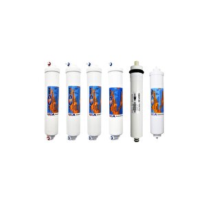 K25 Serisi Inline 6'li Membranlı Ve Alkali 2551 Filtre Seti
