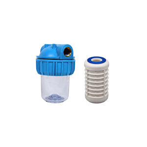 Daire Girişi Su Sayacı Çamur Ve Tortu Su Arıtma Filtresi - 5 Inch Yıkanabilir Filtre
