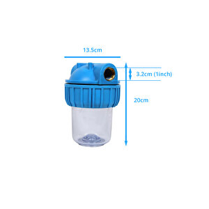 Daire Girişi Su Sayacı Çamur Ve Tortu Su Arıtma Filtresi - 5 Inch Yıkanabilir Filtre
