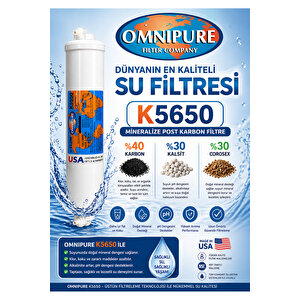 K5650 Ss %40 Gac Karbon / %30 Calcite / %30 Corosex | Ph Dengeleyici & Mineral Filtresi