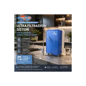 Crystalclear Mini Atık Su Üretmeyen Uf Membran Direk Akış Su Arıtma Cihazı