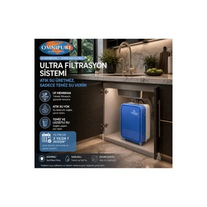 Crystalclear Mini Atık Su Üretmeyen Uf Membran Direk Akış Su Arıtma Cihazı