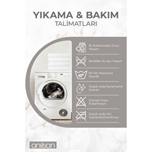 2'li Pudra Greek El Havlusu - 50x90 Cm, 225 Gr, %100 Pamuk, Spa Ve Otel Havlusu Pudra