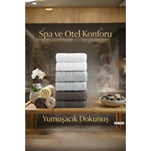 6'lı Trio Greek El Havlusu - 50x90 Cm, 225 Gr, %100 Pamuk, Spa Ve Otel Havlusu