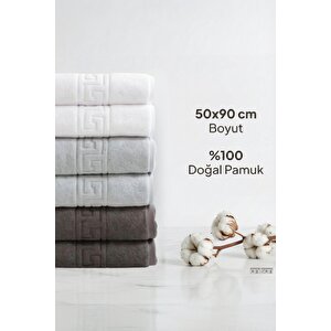 6'lı Trio Greek El Havlusu - 50x90 Cm, 225 Gr, %100 Pamuk, Spa Ve Otel Havlusu