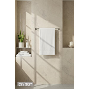6'lı Beyaz Greek El Havlusu - 50x90 Cm, 225 Gr, %100 Pamuk, Spa Ve Otel Havlusu