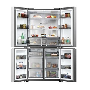 3'lü Beyaz Eşya Seti İnox (hcr59f18dnmm-hw100-b14367geutr-xf6b2m3px)