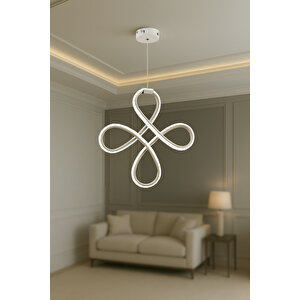 Yonca Modeli 2025 Collection Salon Mutfak Banyo Yatak Çocuk Odası Modern Beyaz Led Avize Beyaz