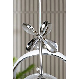 Clasy Model Krom Kaplama 3 Renk Metal Salon Mutfak Oturma Yatak Odası Modern Led Sarkıt Avize Krom