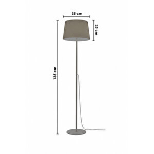 Lucca Model Sarı Metal Ayaklı Bohem Lambader 145 Cm Kumaş Başlıklı Salon Yatak Odası Köşe Aydınlatma Sarı