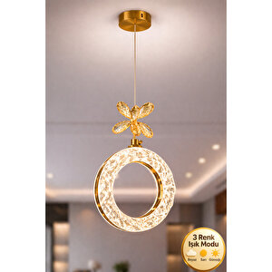 Medusa Model Gold Kaplama 3 Renk Metal Salon Mutfak Oturma Yatak Odası Modern Led Sarkıt Avize