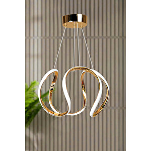 Deluxe Model Gold Kaplama Metal Salon Mutfak Oturma Yatak Odası Modern Led Beyaz Işık Avize