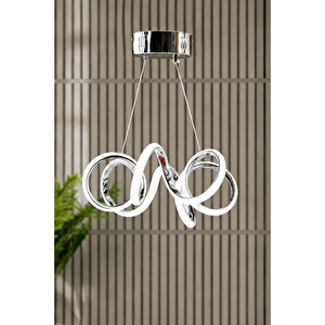 Dako Model Krom Kaplama Metal Salon Mutfak Oturma Yatak Odası Modern Led Sarkıt Avize
