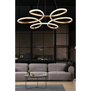 İkon Model Gold Kaplama Hol Antre Mutfak Salon Yatak Çocuk Odası Modern Led Beyaz Işık Avize