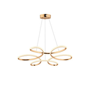 İkon Model Gold Kaplama Hol Antre Mutfak Salon Yatak Çocuk Odası Modern Led Beyaz Işık Avize