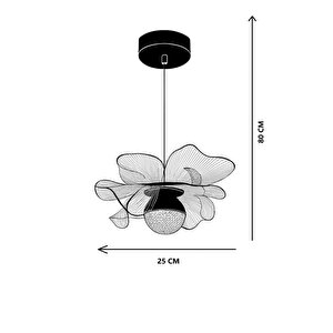 Kleopatra Model Gold Kaplama 3renk Metal Salon Mutfak Oturma Yatak Odası Modern Led Sarkıt Avize