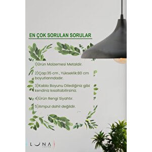 Apollo Siyah Renk Rustik Tekli Avize Sarkıt Salon Mutfak Oturma Odası Lamba