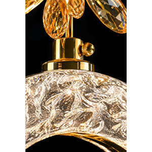 Medusa Model 3 Lü Gold Kaplama 3 Renk Kumandalı Salon Mutfak Oturma Yatak Odası Modern Led Avize