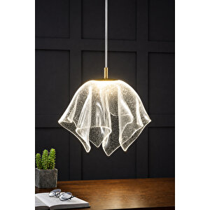 Pelerin Model Gold Kaplama 3 Renk Metal Salon Mutfak Oturma Yatak Odası Modern Led Sarkıt Avize