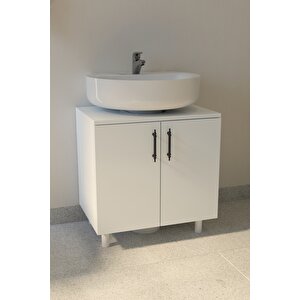 Sardunya Lavabo Alt Dolabı %100 Mdf - Beyaz