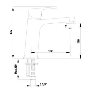 Eca Tiera Krom Lavabo - Banyo - Mutfak Eviye Bataryası 3'lü Set 102108989-102102469-102118123