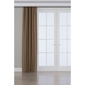 Blackout Fon Perde Koyu Bej Karartma Özellikli 225x240 cm