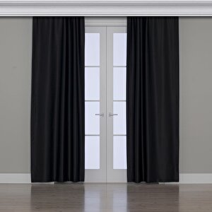 Blackout Fon Perde Siyah Karartma Özellikli 250x250 cm
