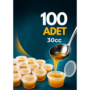 100 Adet 30 Ml Sızdırmaz Mini Saklama Kabı Sosluk Buzluk Kabı Mit1362