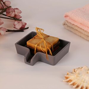 Lindy Katı Sabunluk Gri