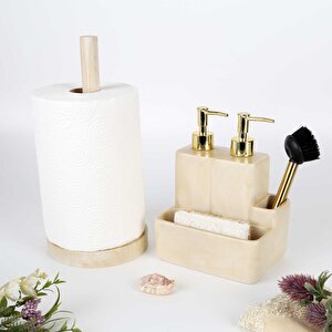 Marble Kağıt Havluluk Ekru